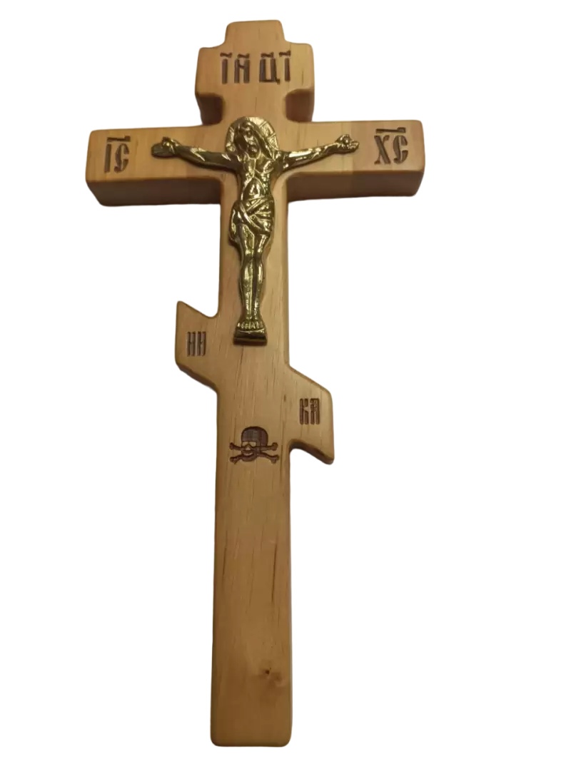 Фотография Установка символики на крест (дерево)